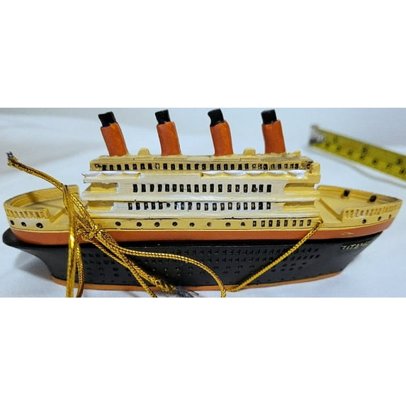 6" RMS Titanic Trinket Box Hand Painted