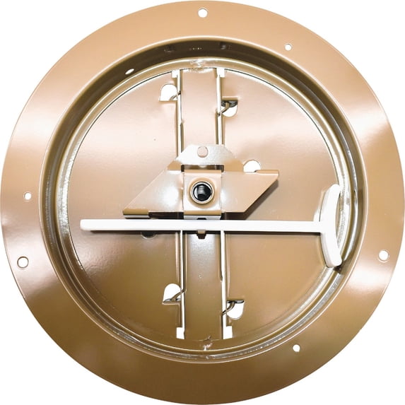 Accord Ventilation 6 In. Round Ceiling Damper Adjustable - Galvanized Steel - Brown
