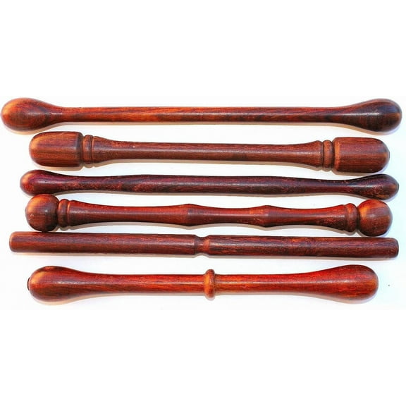 6  ROSEWOOD Irish BODHRAN Drum Tippers Beaters