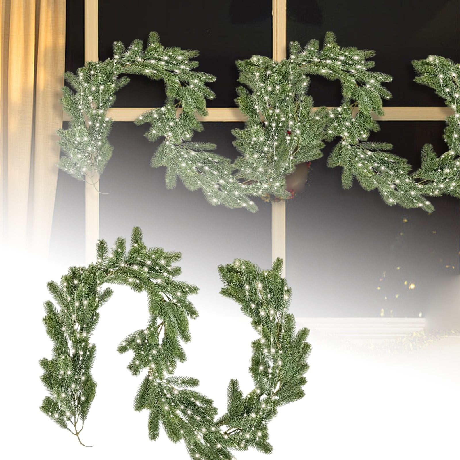 6 Realistic Wreath for Fireplace Staircase Versatile Indoor Outdoor ...