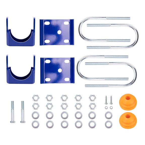 6" Rear Axle Drop Flip Kit for Chevy GMC C1500 Chevrolet Silverado Sierra 2WD 1988-1998 Extended Cab Pickup Coil Spring Lowering Kit w/ U-Bolt