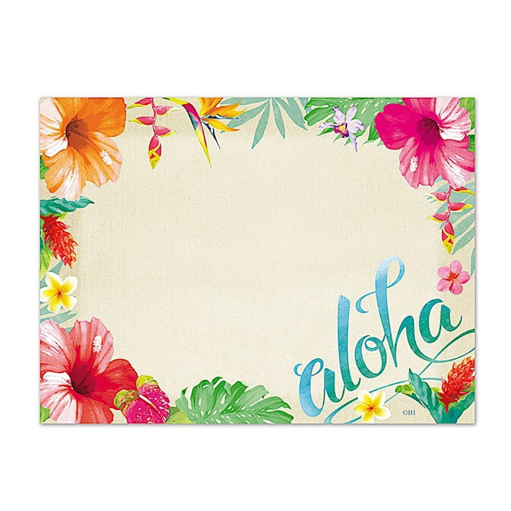Island Heritage Rectangular Stick -N- Notes Hawaii Aloha Floral