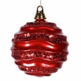 thumbnail image 1 of 6'' Red Candy Glitter Wave Ball, 1 of 1