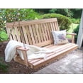 thumbnail image 1 of 6' Red Cedar English Garden Porch Swing, 1 of 3