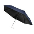 thumbnail image 1 of 6 Ribs Umbrella for Sun Rain Protection Umbrella for Trip Patio Backpacking Dark Blue, 1 of 9