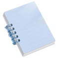 thumbnail image 1 of 6-Ring Pocket Notebook,A7 Size,Small Refillable Notebook,Mini Discbound Notebooks,Removable Notepads,Portable Memo Pad,Loose Notebooks For Office & Work Record,Journal for Writing (4x2.8")(Blue), 1 of 4
