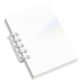 thumbnail image 1 of 6-Ring Pocket Notebook,A7 Sizes,Small Refillable Notebook,Mini Discbound Notebooks,Removable Notepads,Portable Memo Pad,Loose Notebooks For Office & Work Record,Journal for Writing (4x2.8")(White), 1 of 4