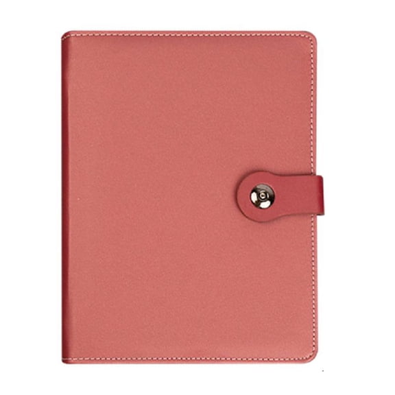 6 Rings Hardcover Notebook with Card Pocket 160 Pages Colleged Ruled for Office