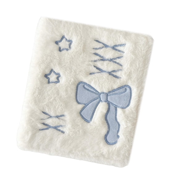 6 Rings Photocard Binder Plush Photo Album Covers Photo Card Binder Sleeve 6 Hole Pre-punched Photo Album Refill Pages