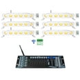 thumbnail image 1 of 6) Rockville BEST STRIP 60 White Rechargeable Light Bars+Wireless DMX Controller, 1 of 13