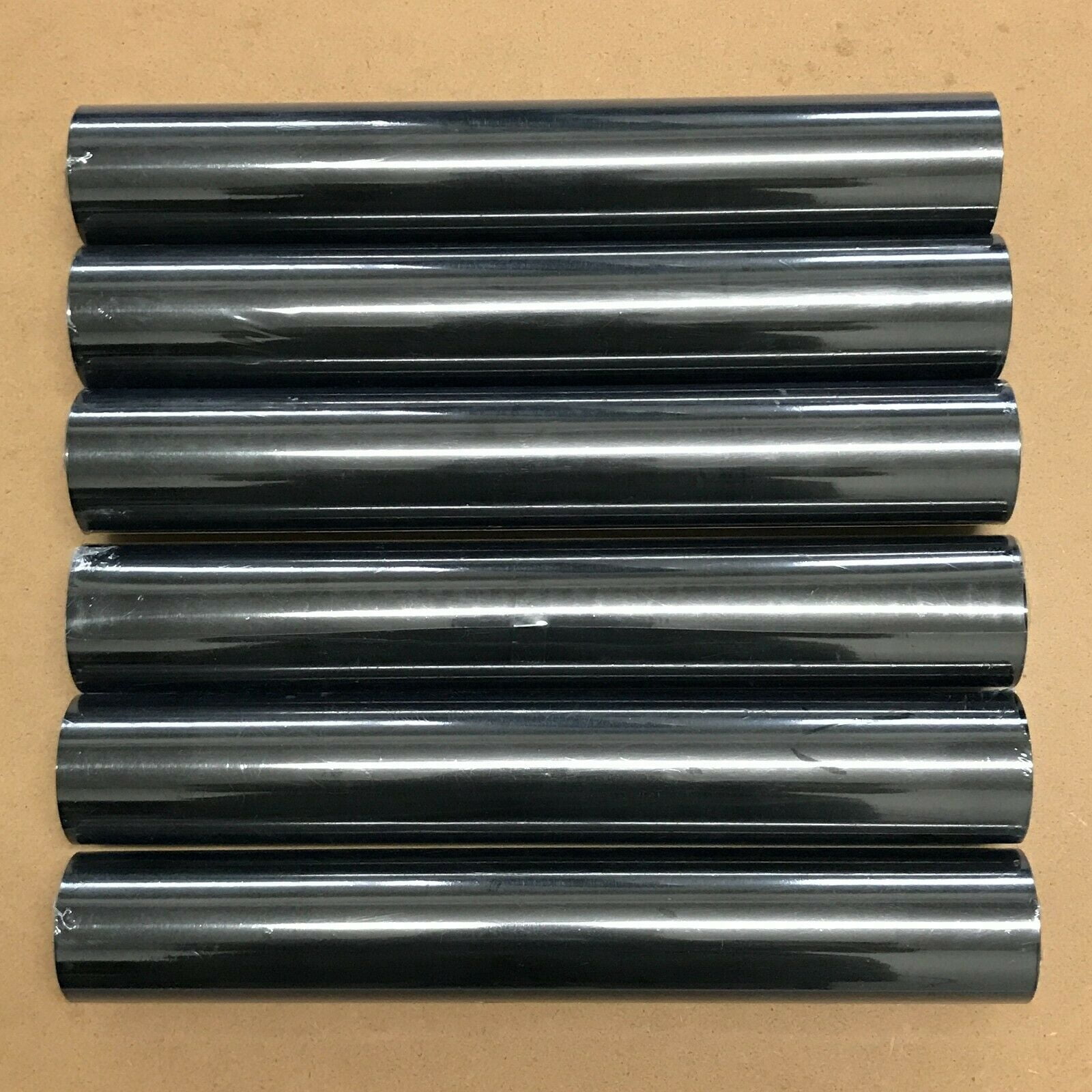 6 Roll 12" x 5Feet 12Feet Black HTV Iron On Heat Transfer Vinyl for T Shirt Bags Hats Shoes Cricut