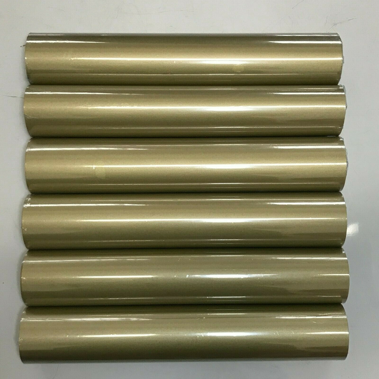 6 Roll 12" x 5Feet 12Feet Gold HTV Iron On Heat Transfer Vinyl for T Shirt Bags Hats Shoes Cricut