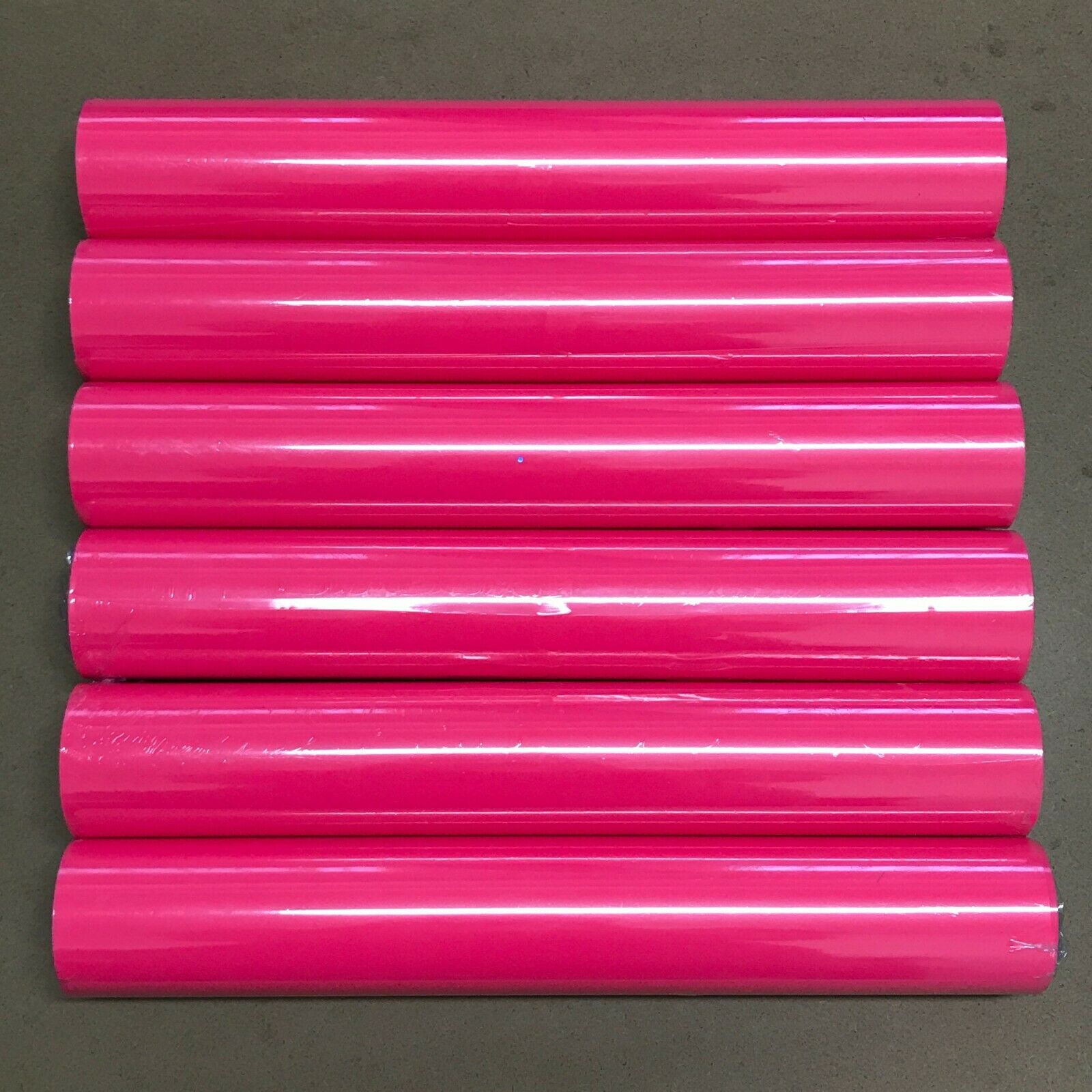 6 Roll 12" x 5Feet 12Feet Pink HTV Iron On Heat Transfer Vinyl for T Shirt Bags Hats Shoes Cricut