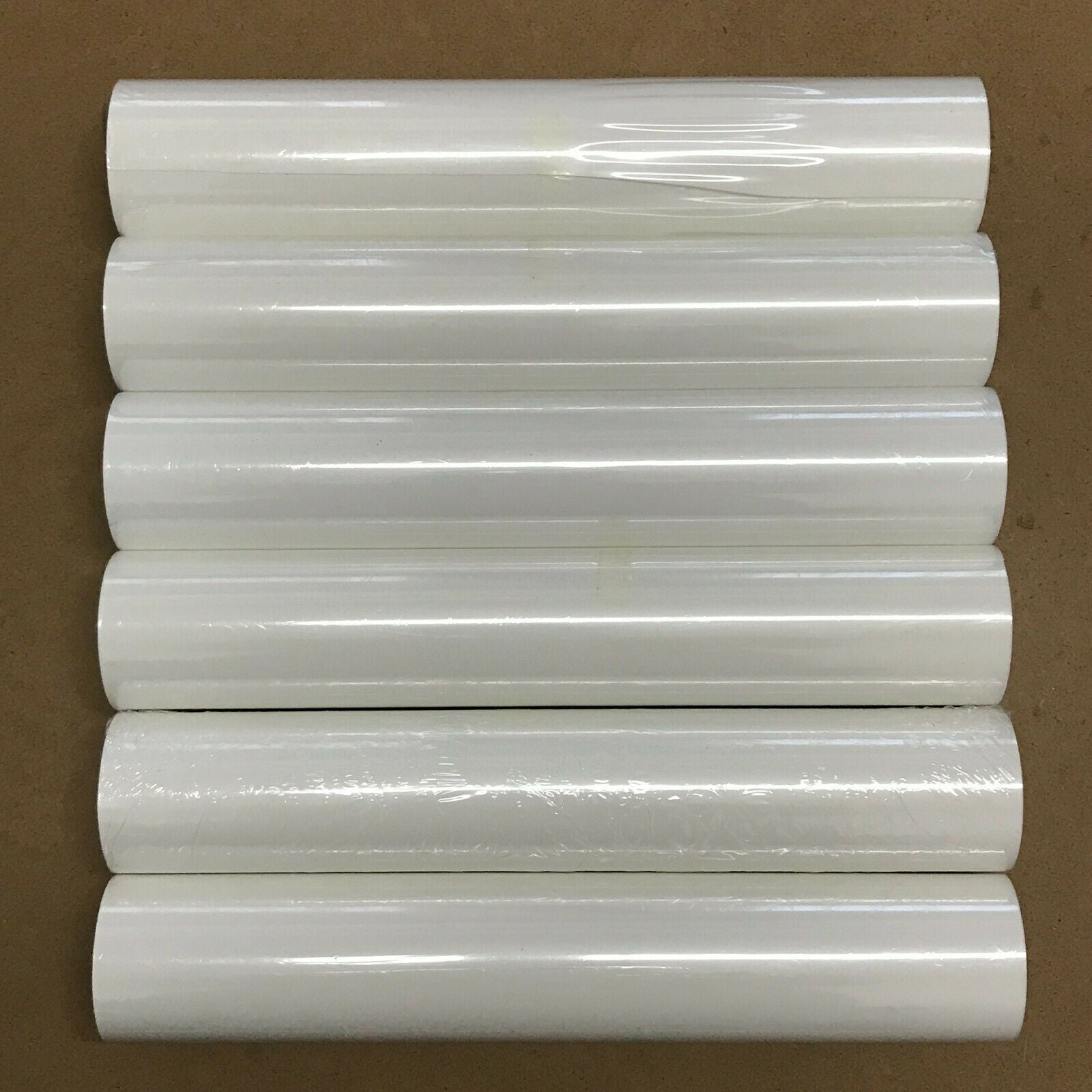 6 Roll 12" x 5Feet 12Feet White HTV Iron On Heat Transfer Vinyl for T Shirt Bags Hats Shoes Cricut