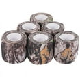 thumbnail image 1 of 6 Roll Camouflage Tape Cling Scope Wrap Stretch Bandage Self-Adhesive Tape for Camping Hunting Bike Telescope, 1 of 8
