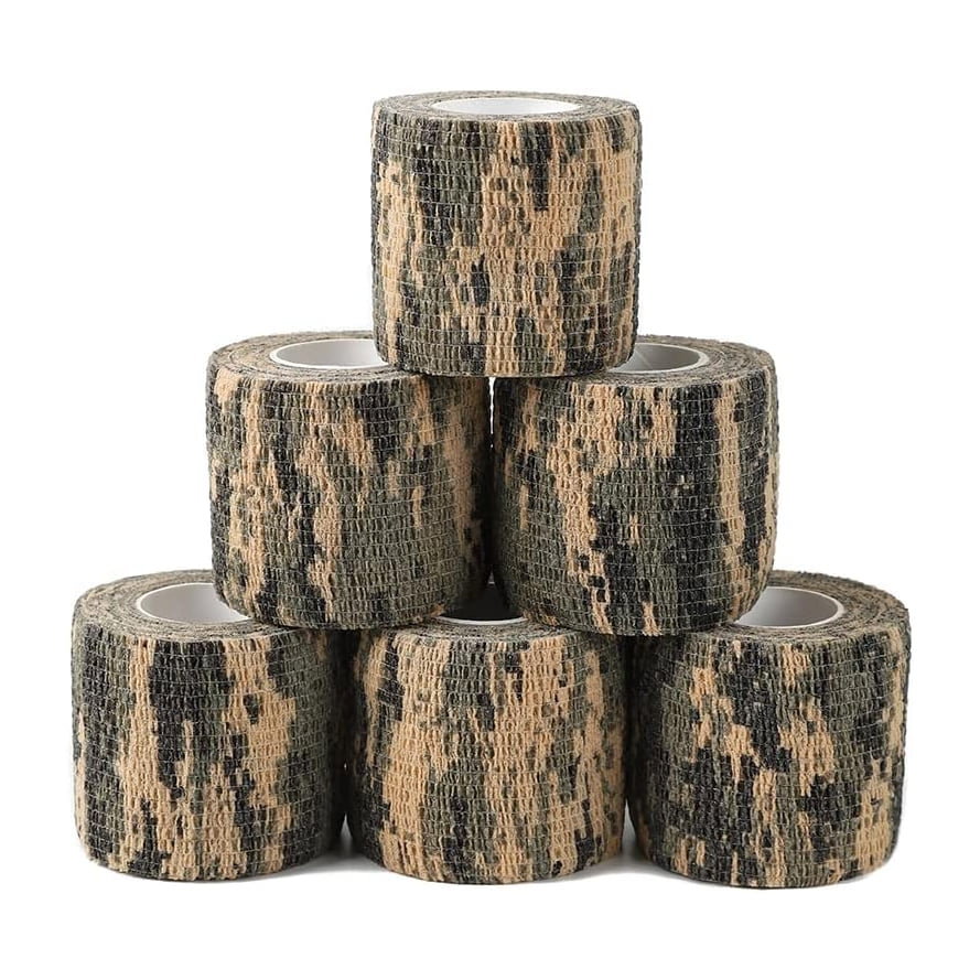4 rouleaux de bande de camouflage extensible sport athlétique bandage