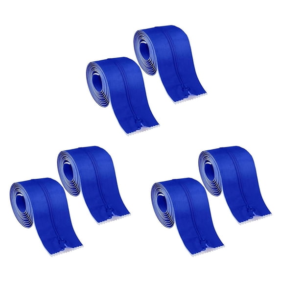 6 Roll Heavy Duty Zipper Dust Barrier Zipper 3 Inch X 7 Ft Construction Zipper Self Adhesive Zipper Used for Greenhouse