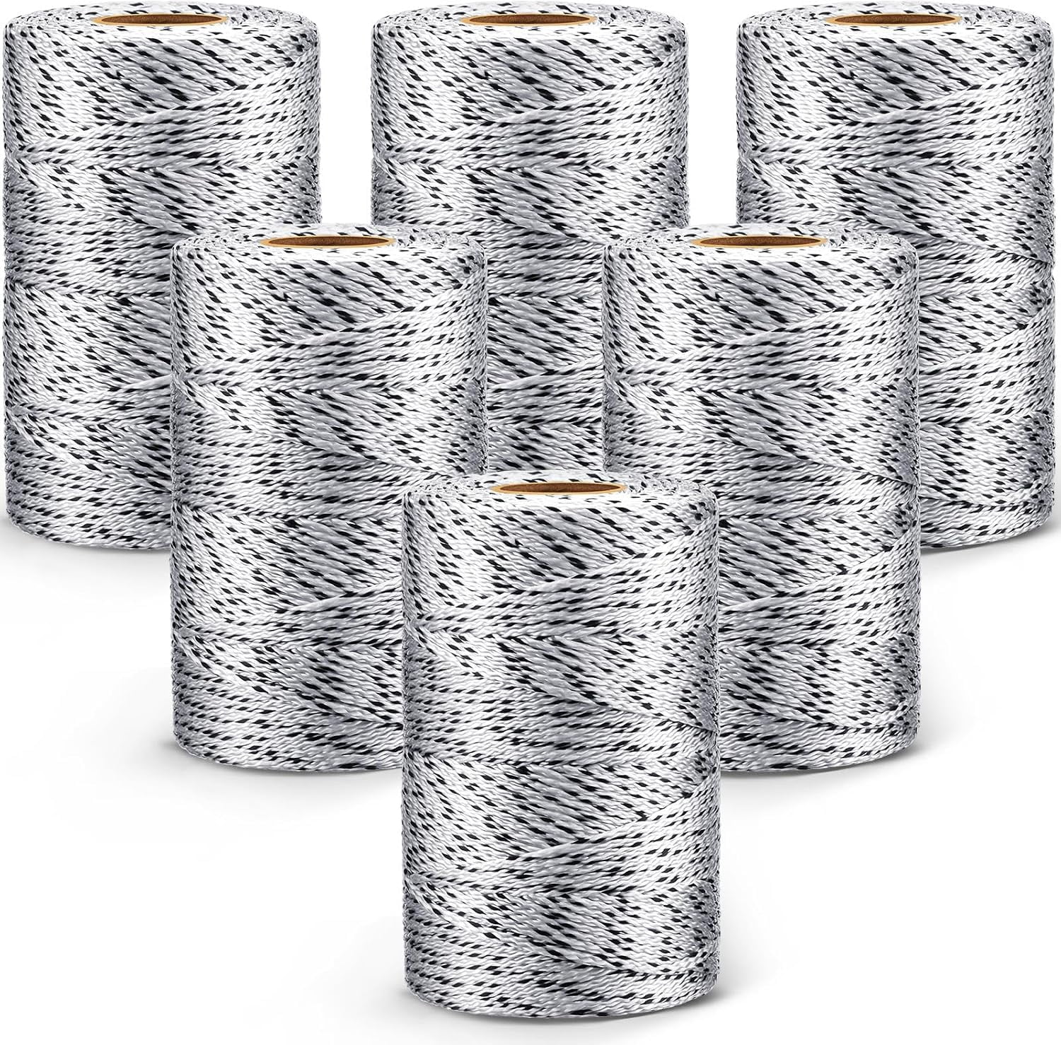 6 Roll Mason String Line #18, 500 ft Nylon Braided Construction String ...