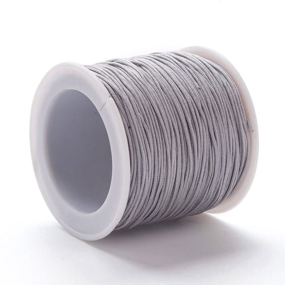 6 Roll Nylon Thread DIY Material for Jewelry Making Gray 1.5mm 100yards/roll