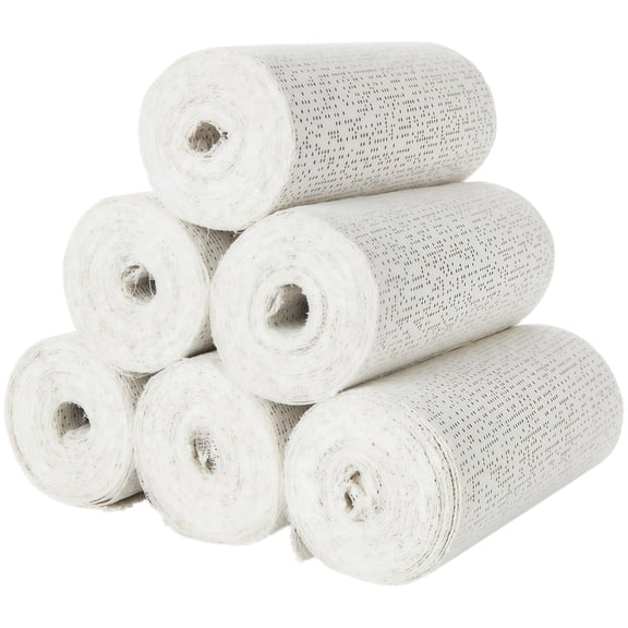 6 Roll Plaster Cloth Rolls Plaster Strips Plaster Gauze Bandages Blank Cloth Wrap Rolls Plaster Strip Gauze Wrap for DIY Crafts/Body Molds/Belly Cast/Mask Making - 4" W x 106" L - Topboutique
