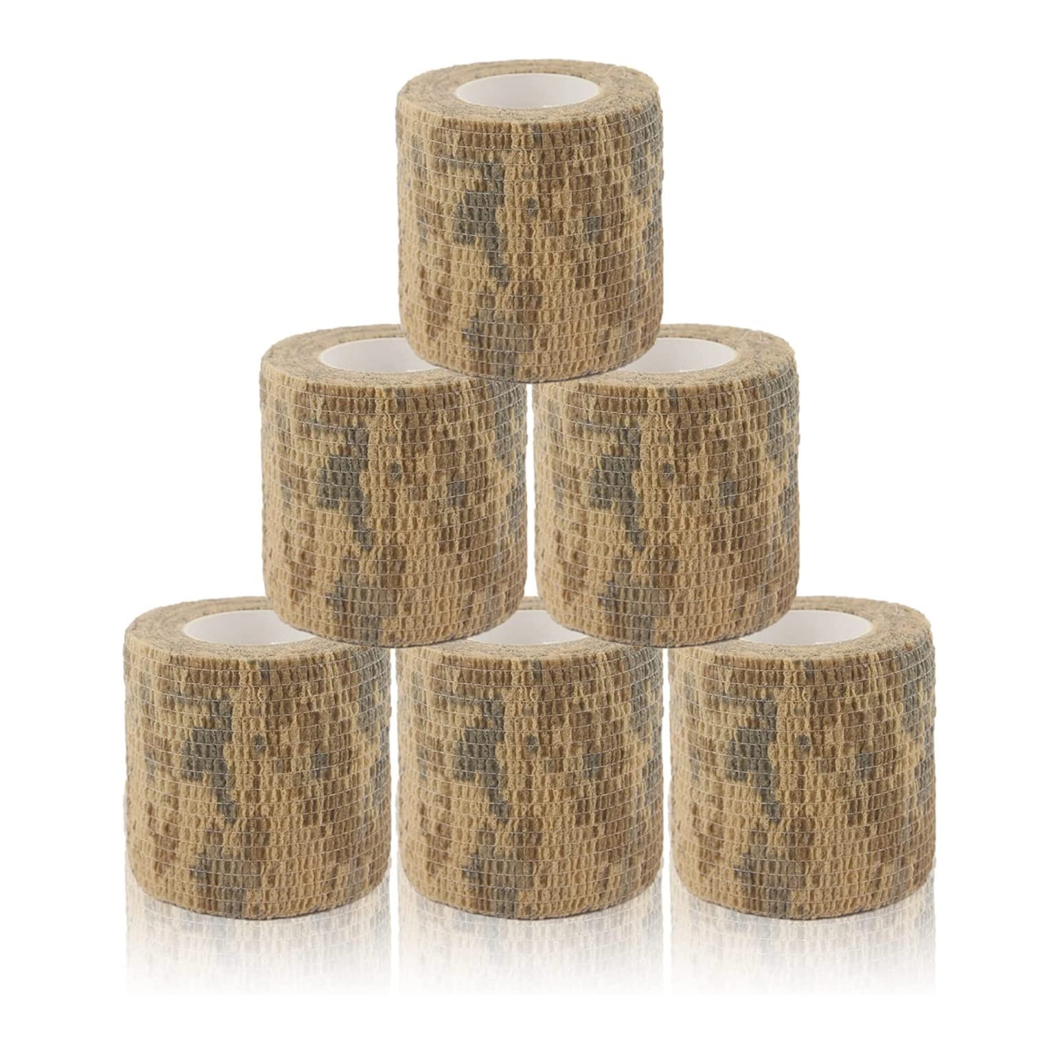 6 Roll SelfAdhesive Protective Camouflage Tape Cling Scope Wrap Military Camo Stretch Bandage