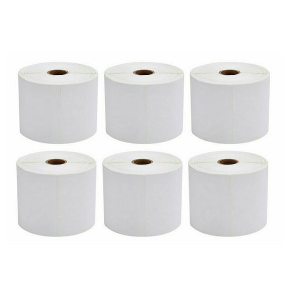 6 Rolls 4x6 Direct Thermal Shipping Labels 450 per Roll 1" Core Self-Adhesive Perfectly works with Zebra 2844,Eltron 2844,Zebra ZP-450, ZP-500