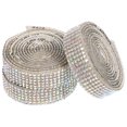 thumbnail image 1 of 6 Rolls Adhesive Rhinestones Cuttable Trim Clothes Supply Dreses Ribbon Delicate for Crafts, 1 of 6
