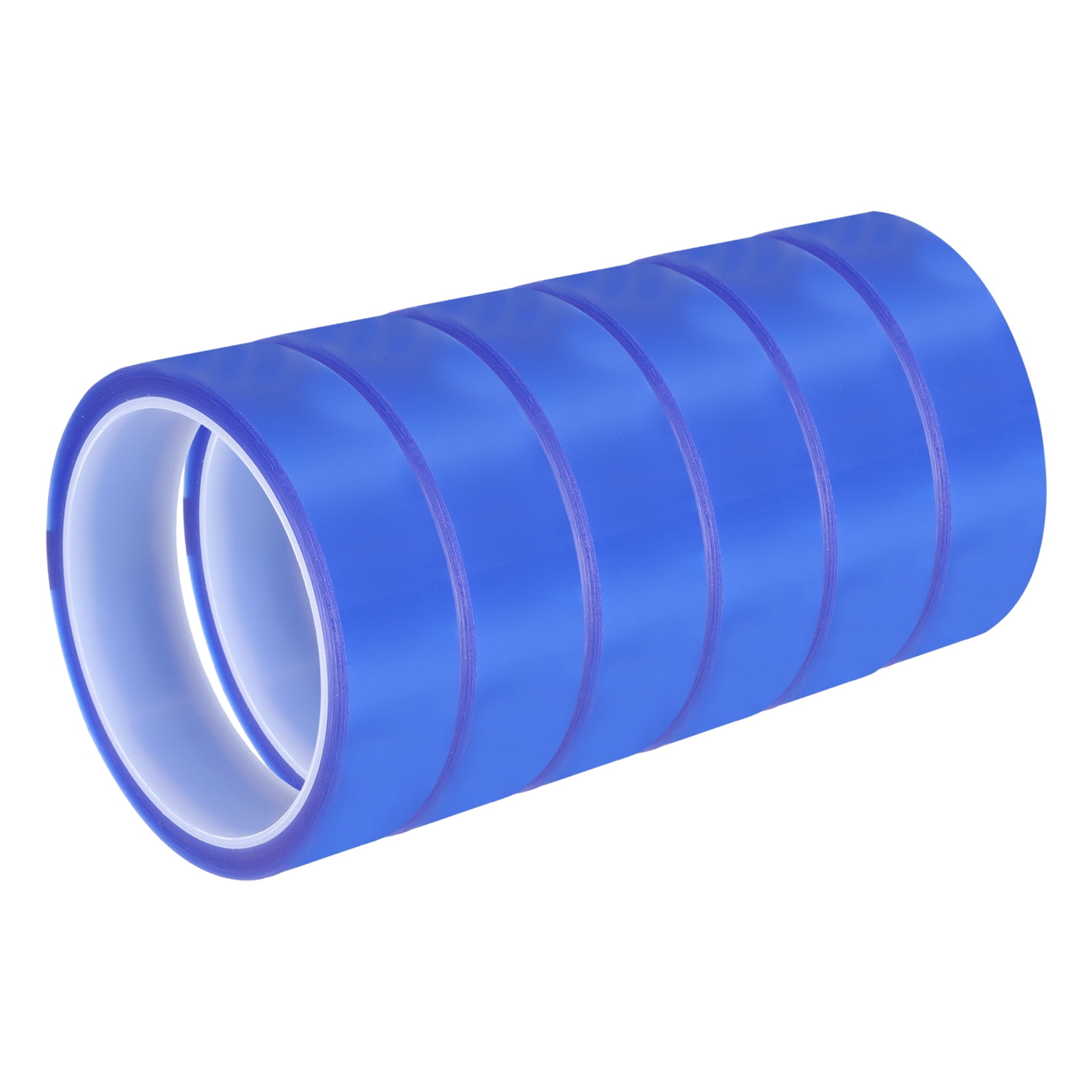 6 Rolls Blue 1 Inch x 36 Yards PET Film Electrical Tape 25mm x 33m