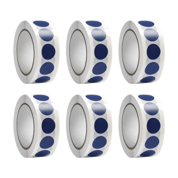 6 Rolls Circle Labels Round Sticker Red Dot Sticker Circular Sticker