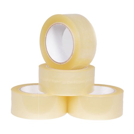 6 Rolls Clear Carton Box Sealing Packing Tape 1.75 Mil Thick 3" x 55 Yards
