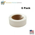 thumbnail image 1 of (6 Rolls) Clear Retail Package Seals 1.5 Inch Circle Wafer Stickers/Labels/Dots (1000 Per Roll) MADE IN USA!, 1 of 5