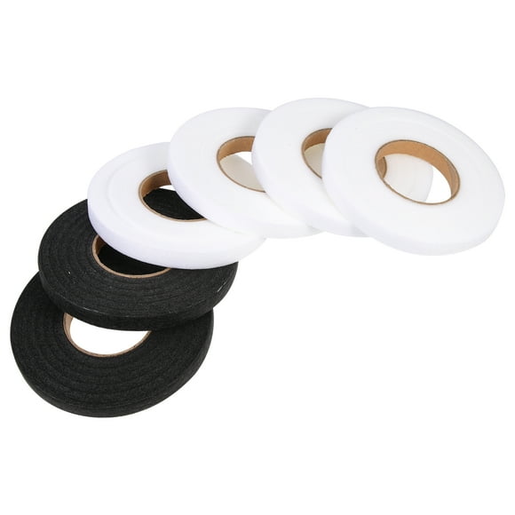 FENGGUIQU No Sew Hem Tape Nonwoven Fabric Assorted Color 6 Rolls for Clothes
