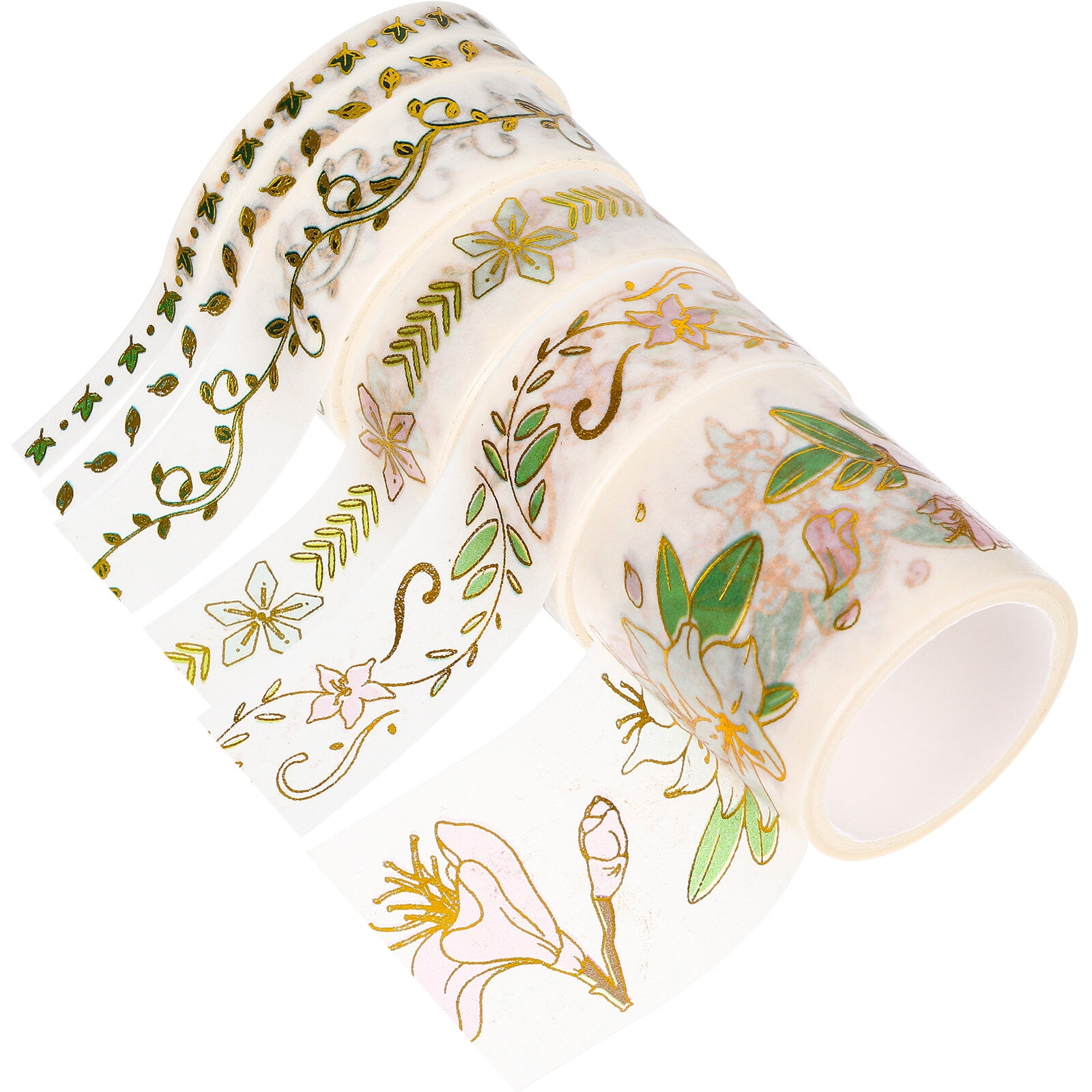 6 Rolls Decorative Washi Tape Decorative Scrapbook Tapes DIY Washi