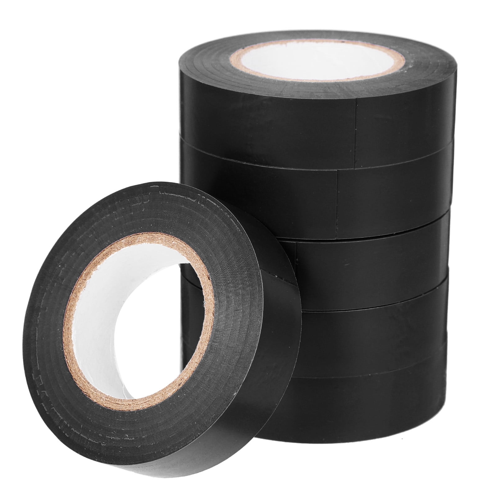 6 Rolls Electrical Tape High Heat Car Wire Industrial Black Duct