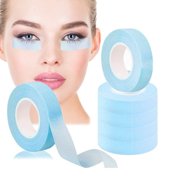 6 Rolls Eyelash Extension Tape Breathable Lash Tape for Eyelash Extension Micropore Fabric Under Eye Tape for Eyelash Extension Supply