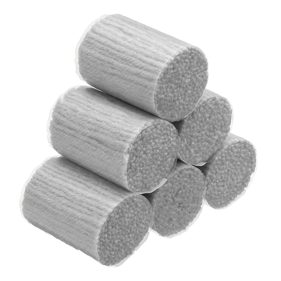 6 Rolls Latch Hook Yarn, Latch Hook Kit Yarn Precut Hook Rugs Yarn Making Crochet Bundles for Latch Hook Rug Adults Beginners Tapestry DIY Craft, Light Gray