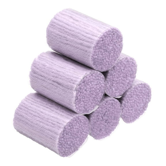 6 Rolls Latch Hook Yarn, Latch Hook Kit Yarn Precut Hook Rugs Yarn Making Crochet Bundles for Latch Hook Rug Adults Beginners Tapestry DIY Craft, Pink Purple