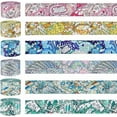 thumbnail image 1 of 6 Rolls Patterned Polyester Webbing Belt 1.49inch Vintage Jacquard Ribbon Trim Colorful Webbing Straps Boho Persian Tape for Seatbelt Bags Backpacks Handles Luggage 2yards/roll for DIY, 1 of 6