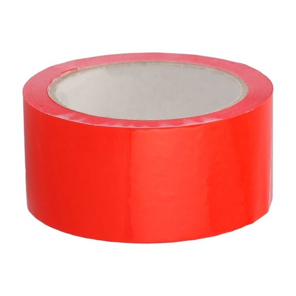 Shield Tape 6 Rolls Red Color Carton Sealing Packaging Packing Tape 2 Mil Thick 2.83 Inch x 55 Yards