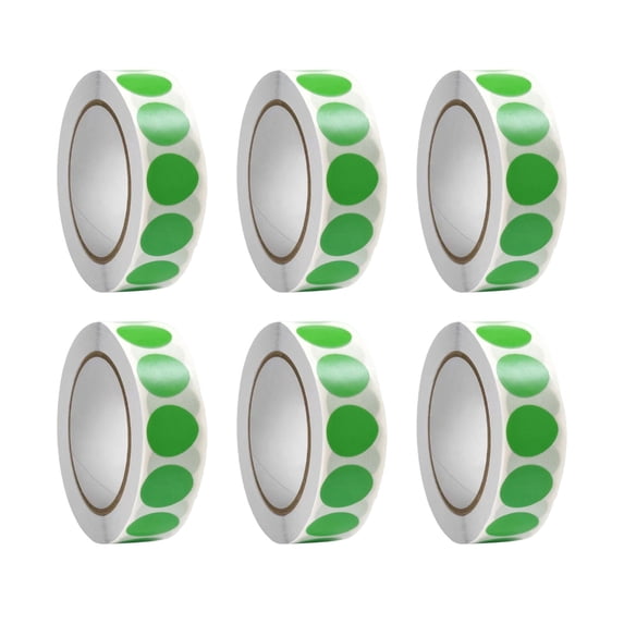 6 Rolls Red Dot Circular Stickers for Office School Organization, File ...