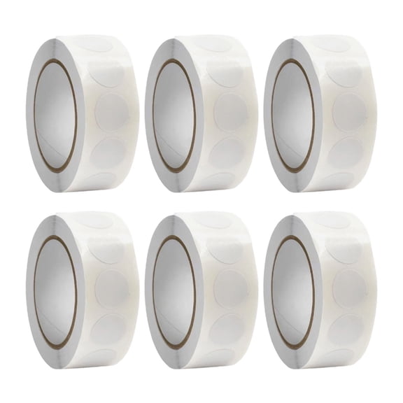 6 Rolls Red Dot Sticker Colour Coding Label Adhesive Round Sticker Label