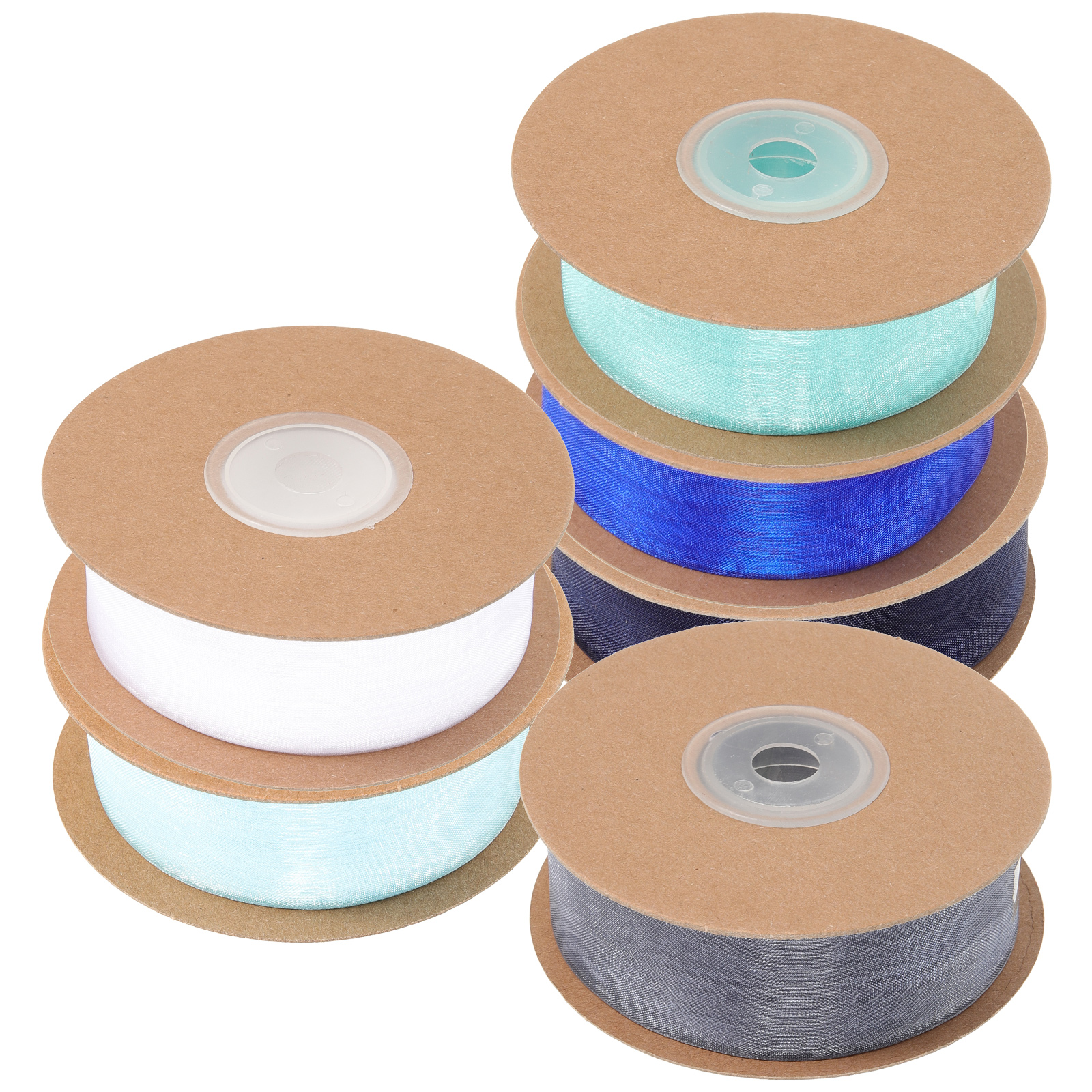 RUNROTOO Ribbon Organza Craft Enthusiasts Cuttable Craft Ribbon 6Pack ...
