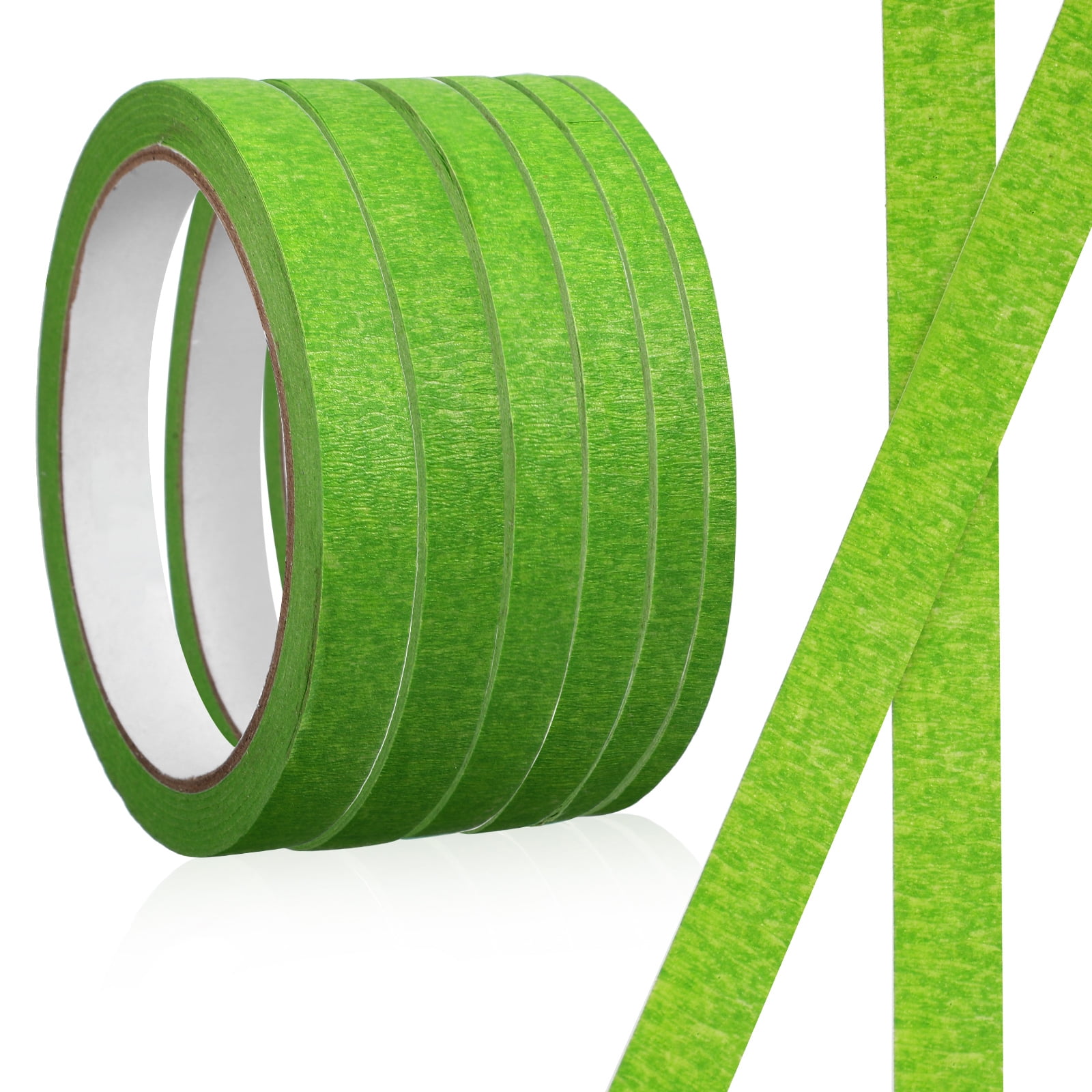 6 Rolls Stickers 7mm Package Tape 10mm Masking Tape Decorative Paper