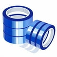 thumbnail image 1 of 6 Rolls Sublimation Tape Set Multi-Size 10mm/20mm ×30m (98ft) Sublimation Transfer Tape Heat Resistant Tape, Blue Heat Tape for Sublimation Press Circuit Board Electronic Soldering, No Residue, 1 of 7