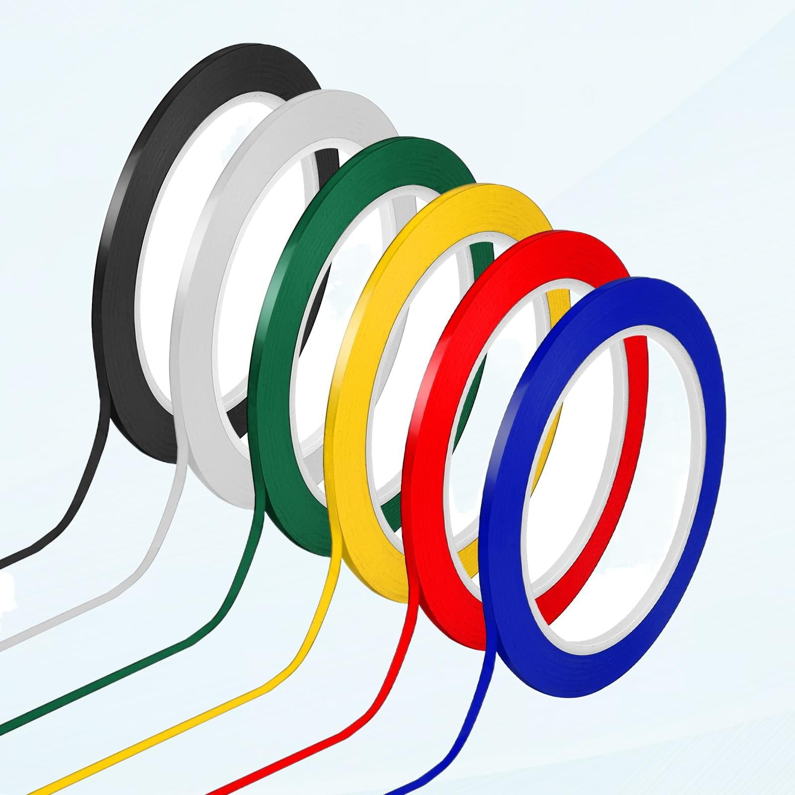 6 Rolls Whiteboard Tape Marker Tape Grid MultiColor Board Tape SelfAdhesive Adhesive Tape Art