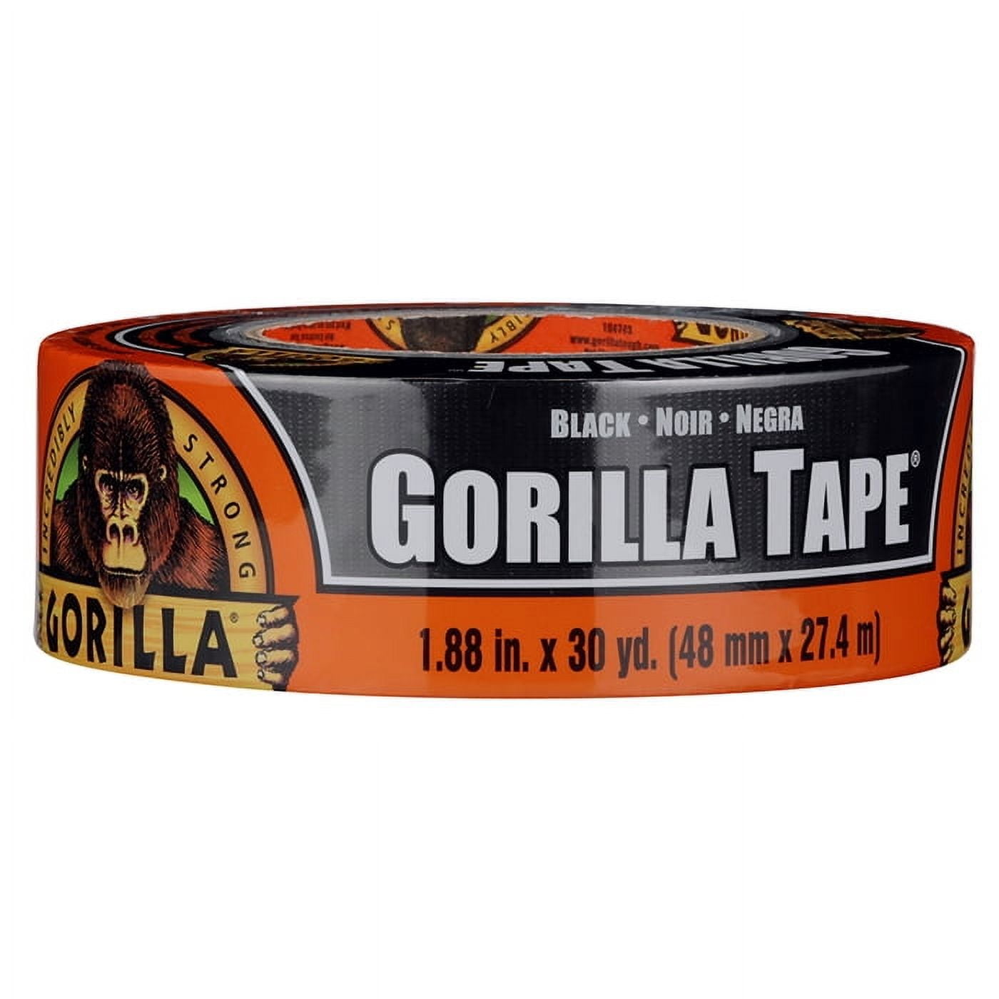 6-Rolls of 1.88” x 30 yds Gorilla Glue 105629 Black Duct tape Duct tape