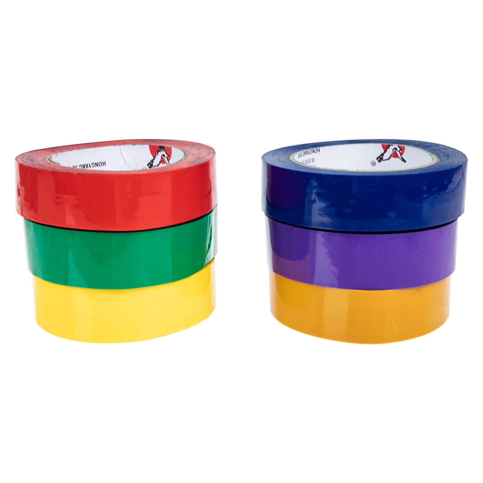 Guichaokj 6 Rolls of Masking Tapes Colorful Car Spraying Adhesive Tapes