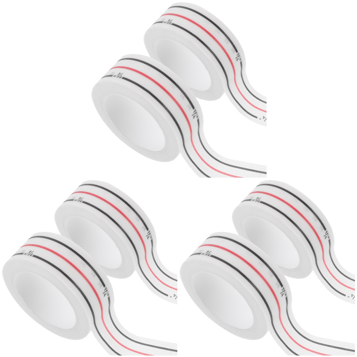 6 Rolls of Paper Seam Tape Tearable Basting Tape Sewing Diagonal Seam