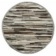 thumbnail image 1 of 6â€™ Round Brown and Gray Camouflage Area Rug, 1 of 5