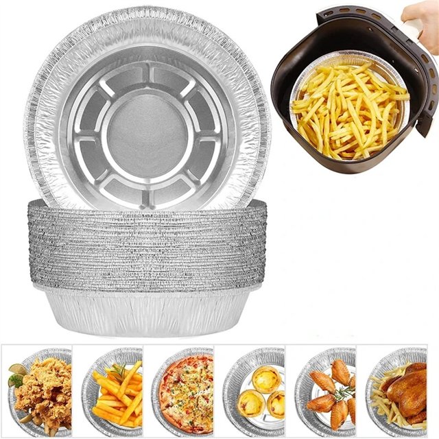 6'' Round Foil Pans Small Pie Tins Disposable Pie Pans Tart Tins for